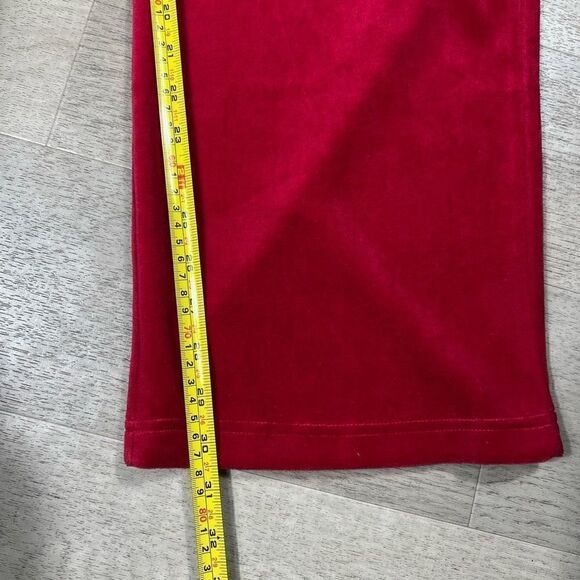 Style & Co. Sport, Red Velour Wide Leg Track Pants Elastic Waist Women’s X-Large - Picture 5 of 11